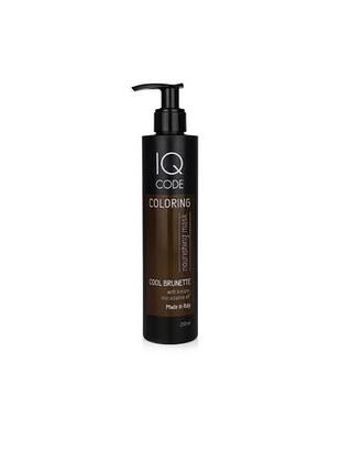 Тонирующая маска для волос iq code color mask холодный каштановый