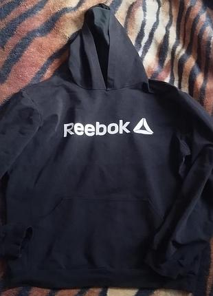 Худи женское черное бренда reebok
