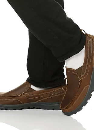 Чоловічі шкіряні мокасини skechers superior 45 розмір