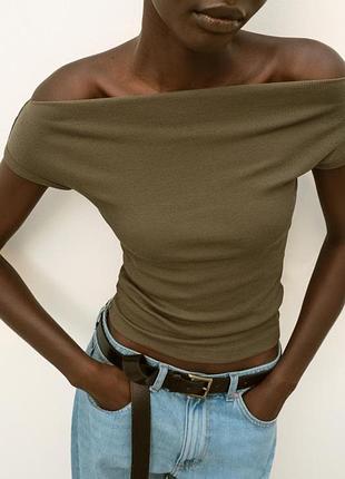 Zara топ в рубчик р.м