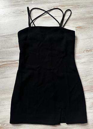 Чорна жіноча коротка сукня zara xs