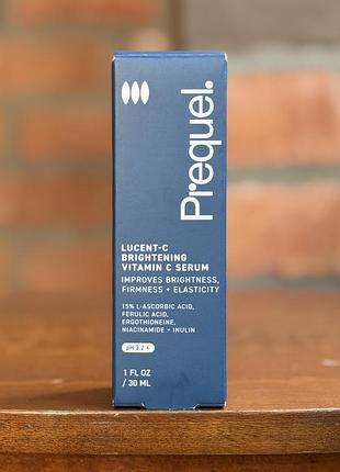 Сироватка з вітаміном с prequel — lucent-c brightening vitamin c serum