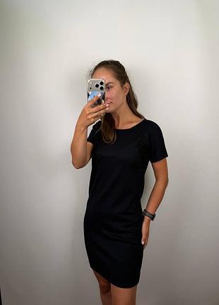 Hugo boss dimena женское шерстяное платье с кружевом