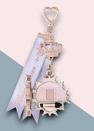 Міні палетка тіней брелок flower knows knight unicorn eyeshadow palette & charm 02 dreamy lilac