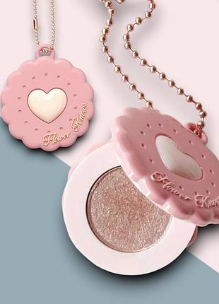 Тіні моно flower knows sweetie bear stardust cocoa з підвісом-брелоком