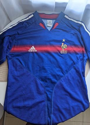 Винтажная джерси adidas сборная франции 2004 (thierry henry #12) / ретро футболка