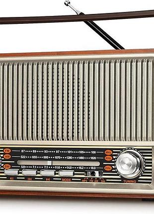 Портативний ретро-радіоприймач prunus j-120 з bluetooth, для тата та мами, транзисторні радіоприймачі, що підключаються до розетки