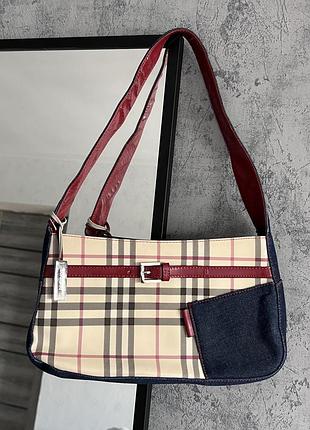 Оригінальна вінтажна сумка багет burberry