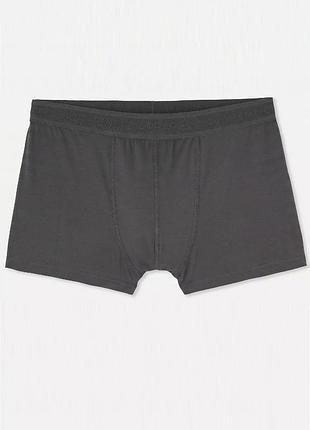 Боксеры для мужчин трусы primark модал/хлопок темно-серые s