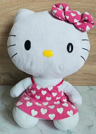 Hello kitty ty sanrio 40 см | велика м’яка іграшка в сукні