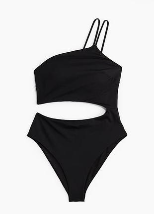 H&m асиметричний суцільний купальник на одне плече