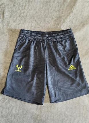 Сині спортивні шорти adidas messi 9-10 140