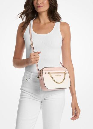 Жіноча сумка кросбоді jet set michael kors з принтом