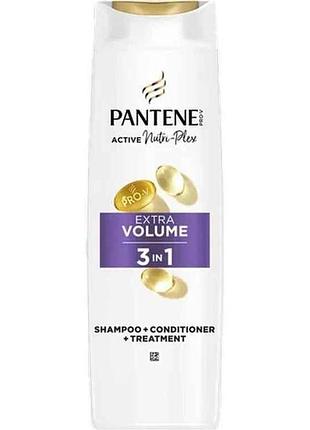 Шампунь 325мл extra volume 3в1 тм pantene