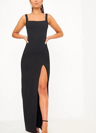 Максі чорна сукня від prettylittlething