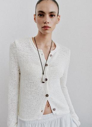 Кардиган крупной вязки від zara
