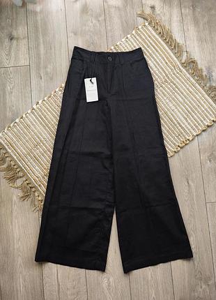 Льняные брюки zara