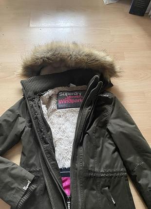 Парка superdry «the windparka» жіноча, хакі, розмір xs