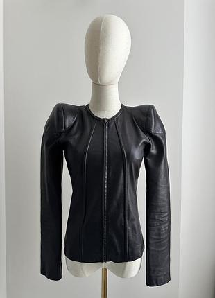 Шкіряна куртка roberto cavalli
