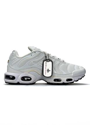 Кроссовки мужские nike air max plus tn, белые кроссовки найк, демисезонные