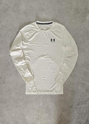 Белоснежный термо лонгслив under armour m size
