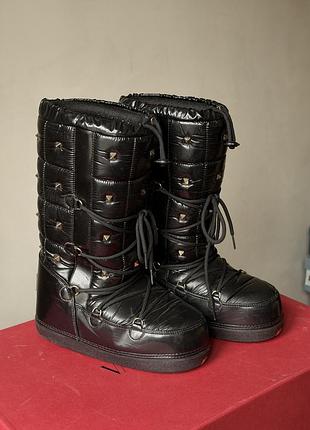 Valentino garavani moon boots чорні, розмір 38-40, оригінал