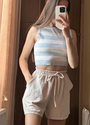 Топ+шорти від бренду zara