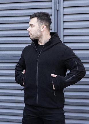 Толстовка флісова pobedov explorer чорний