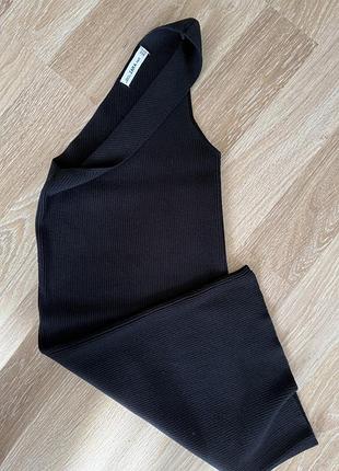 Топ жіночий,  zara , m , трикотаж щільний , чорний