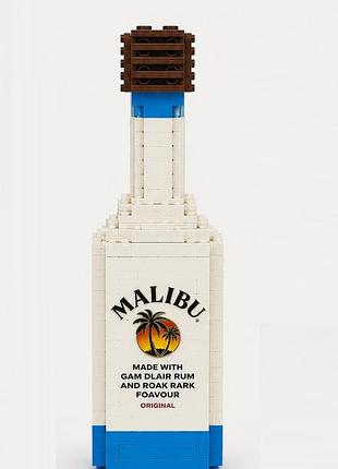 Конструктор 3d бутылка кокосового ликера малибу malibu 170 деталей