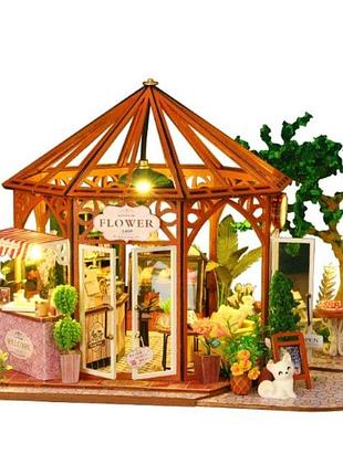 Румбокс кав'ярня сіті мока roombox city mocha diy miniature house kit інтер'єрний конструктор es013