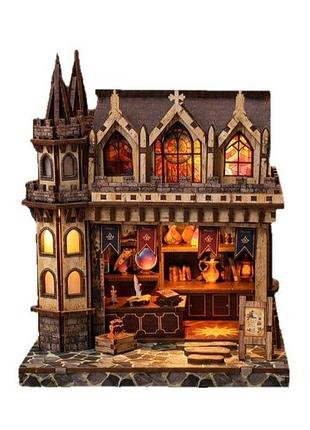 Румбокс магазин магії шпиль roombox tower witchery store diy miniature house kit інтер'єрний конструктор xw-05