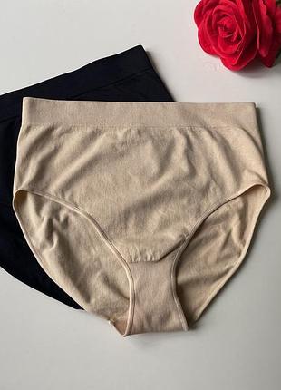 2 шт комплект высоких трусиков бесшовных эластичных primark