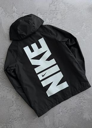 Вітрівка чоловіча чорна nike black logo! ветровка мужская чёрная nike! вітрівка найк осінь -весна! материал плащевка! размеры s-3xl!