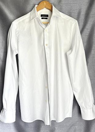 Чоловіча біла сорочка бренду massimo dutti