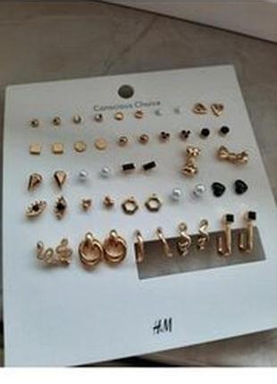 Сережки вкрутки маркиh&amp;m .
привезено из австрих 
цена ступени 1 пару.от 2 пар _ скидка