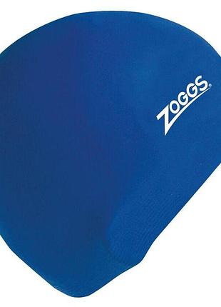 Шапочка для плавания zoggs latex cap синий (465021.rb)