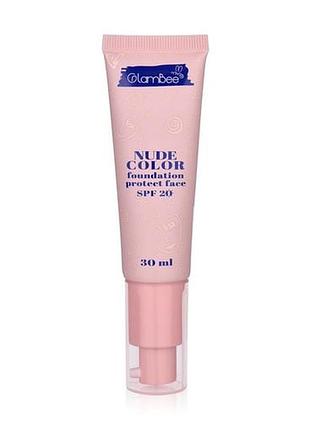 Тональний крем для обличчя glambee nude color foundation spf 20 тон 03, 30 мл