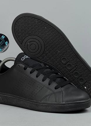 Adidas advantage base адідас кеды кеди кроссовки кросівки обувь взуття шкіра черевики демисезон ботинки кожа классика чорні