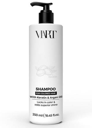 Viart shampoo for colored hair with keratinand argan oil, 250ml