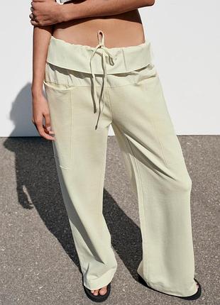 Штани джогери широкі xs zara