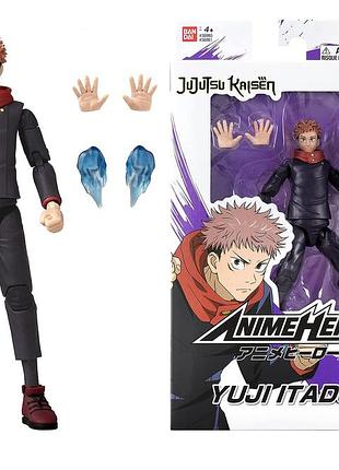 Bandai рухома фігурка ітадорі юдзі anime heroes — jujutsu kaisen — itadori yuji магічна битва оригінал