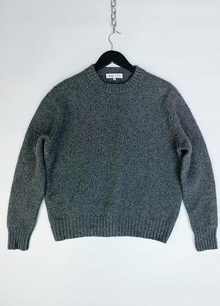 Женский толстый кашемировый свитер cashmere/в сером/сером/ цвете/из кашемира/кашемир/теплый/премиум/пуловер/реглан/оверсайз/falconeri x lisaaang