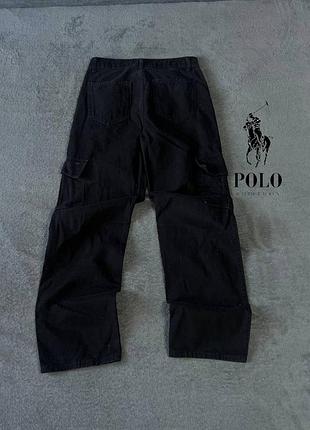Штаны карго черные polo ralph lauren m