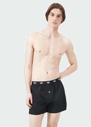 Хлопковые трусы боксеры на пуговицах comfort core cotton icon woven boxer waistband