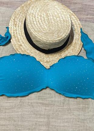 Calzedonia крутой верх от купальника на завязках без шлеек с декорацией