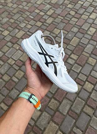 Asics upcourt 6 кросівки білі тенісні оригінал сітка теніс корт 39