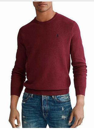 Тоненький светер джемпер polo ralph lauren 100% вовна мариноса