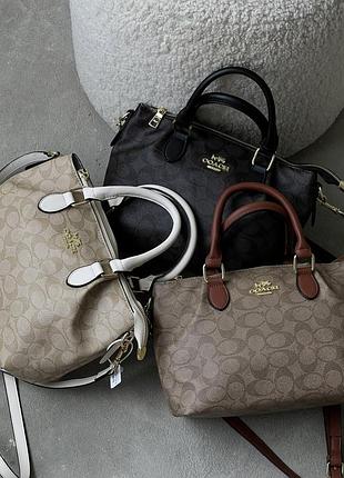 Женская сумка coach georgia satchel bag 3 цвета