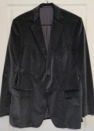 Мужской бархатный пиджак zegna